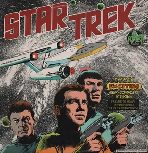 STAR TREK Three Exciting New Complete Stories 1975 PETER PAN RECORDS 8158 LP - Foto 1 di 2