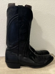 Bota de Vaquero Lucchese Classics Negra Para Hombre 12 Western EE. UU. 94832 - Imagen 1 de 21