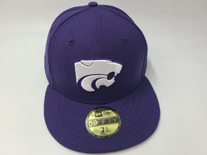 Kansas State University Wildcats New Era 59Fifty Fitted 7 5/8 Hat Cap Wool NCAA - Picture 1 of 11