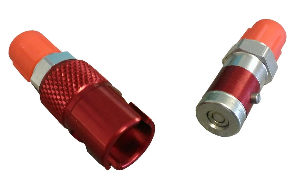 TRIPLE X RACE COMPONENTS BK-9283 - Quick Disconnect Brake Fitting Aluminum Red - Image 1 of 1