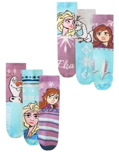 Disney Unisex Kids Calf Socks Set of 3 12.5-3.5 UK Child - Picture 1 of 9
