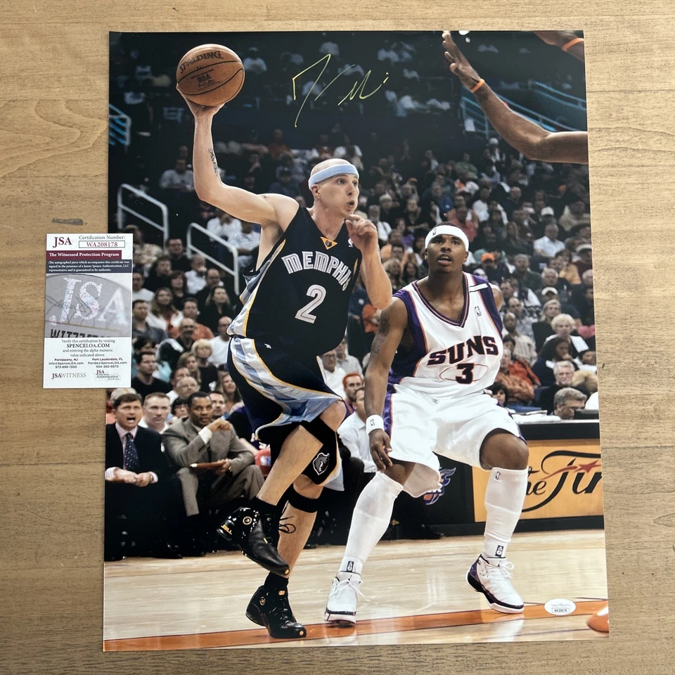 Фотография Джейсона Уильямса с автографом 16x20 Memphis Grizzles сертификат подлинности JSA - Изображение 1 из 4