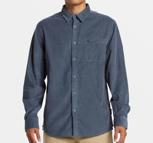 QUIKSILVER SMOKE TRAIL Men's Corduroy Shirt - SNA0 - Size Medium - NWT - Picture 1 of 6