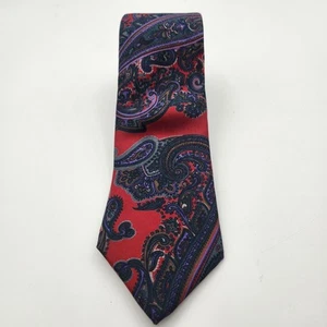 Christian Dior Men's Tie Paisley 100% Silk Vintage 56” Long 3.25" Wide Necktie - Picture 1 of 13