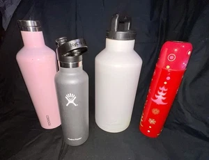 3 Water Bottles-Ozark Trail- Hydro flask-Corkcicle & Starbucks Coffee Holder - Picture 1 of 6
