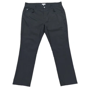 Peter Millar eb66 Golf Pants Men's 40 x 30 'Performance Five Pocket' Chino Black - Picture 1 of 12