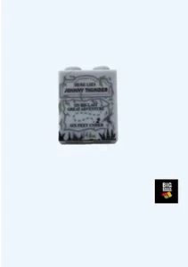 BBLB 1x2x2 Brick , Printed Gravestone, City , Halloween , Lego compatible- New - Picture 1 of 2