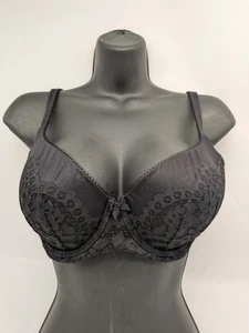 32DDD Victoria’s Secret Body by Victoria Lined Demi Black Lace Bra - Picture 1 of 8