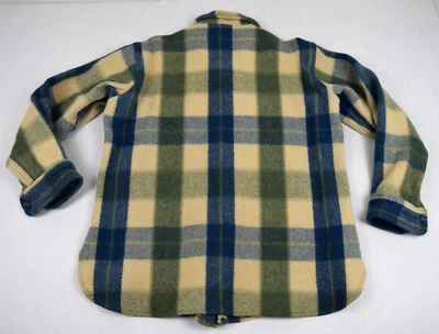 Chaqueta Camisa Vintage Woolrich Cuadros Talla M Años 70 Grande 3 Azul Búfalo Verde Marfil Foto 1 de 4