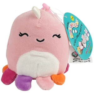 NEW Squishmallow DAVINA the OCTOPUS 3" Clip-on 9 cm Kellytoy 2021 Pink Plush Toy - Bild 1 von 7