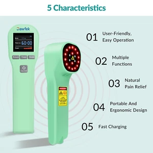 Medical Grade 880mW LLLT Cold Laser Therapy for Human And Pets Pain Relief - Picture 1 of 9