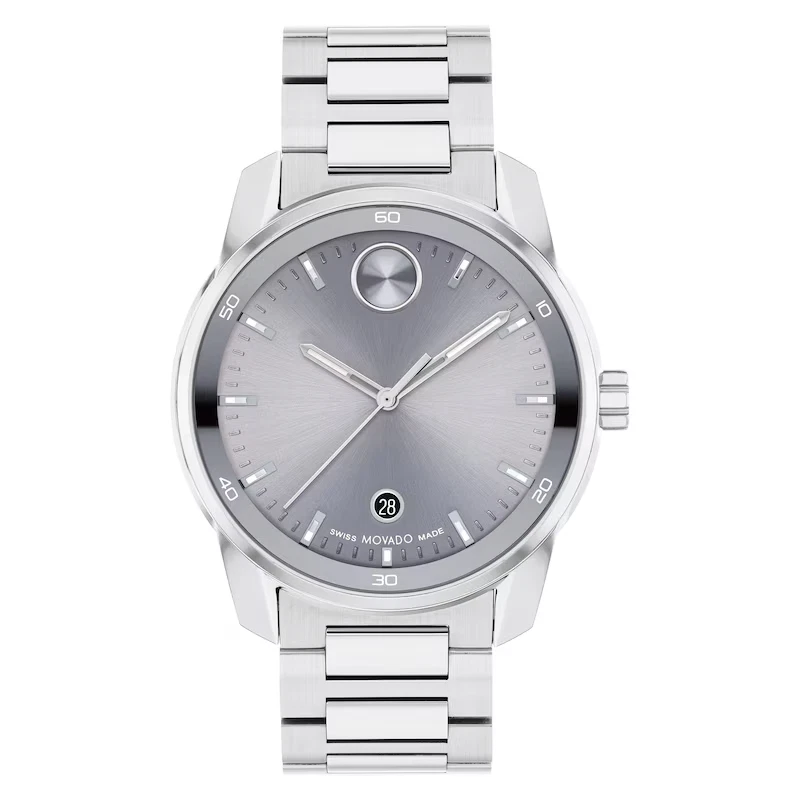 Movado 3601204 Men's Bold Verso Grey Dial Quartz Watch
