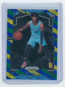 2019 -20 Panini Prizm Ja Morant Blue Yellow Green Prizm Choice Rookie