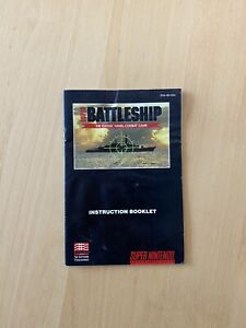 Super Battleship Snes US NTSC Instrukcja Podręcznik Super Nintendo Partia