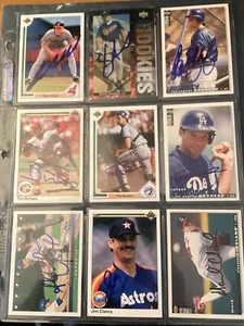 UPPER DECK BASEBALL SIGNED AUTOGRAPHED CARDS - Picture 1 of 5