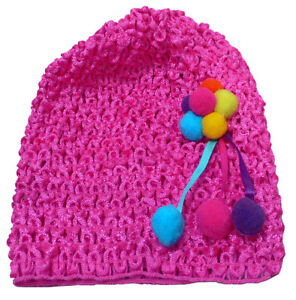 Bella Baby Stretchy Knitted Bonnet Baby Girl Hat with Ornement U16250-6412