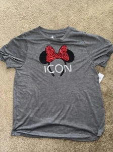 Disney Parks Damen Grafik T-Shirt - Minnie Mouse Icon Ohren Schleife - Größe L - Bild 1 von 4