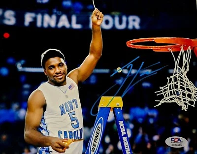 Foto firmada por Ty Lawson de pepitas 8x10 certificado de autenticidad PSA Campeones Nacionales de Carolina del Norte Foto 1 de 2