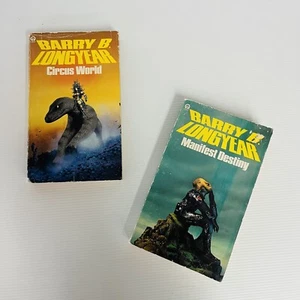 2 X Barry B Longyear Manifest Destiny And Circus World Orbit Science Fiction PB - Picture 1 of 18