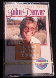 John Denver - Greatest Hits and Finest Performances Cassette -Readers Digest NEW - Picture 1 of 3