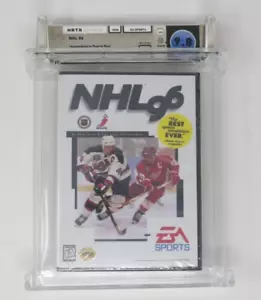 New NHL '96 Hockey Sega Genesis Factory Sealed Video Game Wata Graded 9.8 B+ - Picture 1 of 6