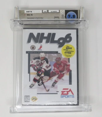 New NHL '96 Hockey Sega Genesis Factory Sealed Video Game Wata Graded 9.8 B+ - Image 1 of 4