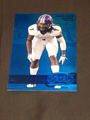 2012 FLEER RETRO JANORIS JENKINS RC ROOKIE PRECIOUS METAL BLUE SSP /50 RARE - Image 1 of 2