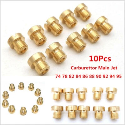 Kit de chorro principal de motocicleta de 6 mm con rosca M6 de 10 piezas para carburador 74-95 Foto 1 de 4