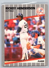 1989 Fleer #254 Rickey Henderson