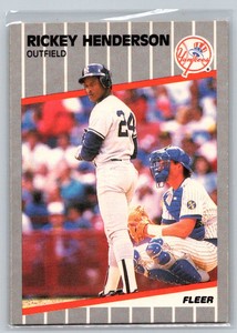 1989 Fleer #254 Rickey Henderson