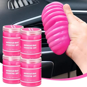 4 Pack Car Cleaning Gel, Pink Car Cleaning Putty, Universal Auto Detailing Tools - Picture 1 of 12