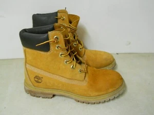 Womens Size 8M Nubuck Tan 6" Timberland Boots 10361 Work Boots 200 Grams - Picture 1 of 10
