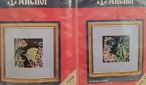 2 X COUNTED  CROSS STITCH KITS TROPICAL  FISH METALLIC THREAD Read! - Bild 1 von 7