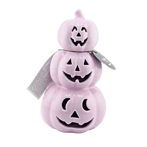 Martha Stewart lila Halloween dreifach gestapelt Jack O'Lantern LED Kürbis Dekor - Bild 1 von 6