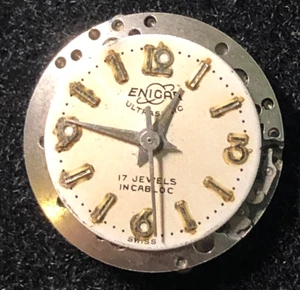 Vintage Enicar Ultrasonic Ladies Watch Movement Incabloc 17j Swiss - Picture 1 of 3