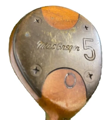 MacGregor Tourney Custom Persimmon 5 Wood Men's RH Regular Steel 19 Steps 40.5" - Image 1 of 4