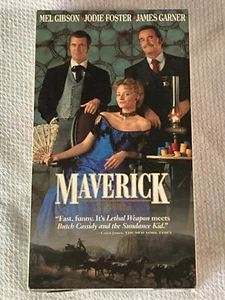 Maverick (VHS, 1994) Ex/Ex+ WB Video PG Blockbuster - Imagen 1 de 4