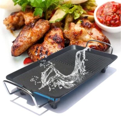 Teppanyaki Tischgrill Elektrische Grillplatte Elektrogrill für Balkon Tisch DHL - Bild 1 von 4