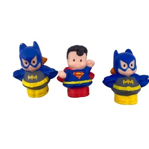 Fisher Price Little People DC Super Friends Superman Batgirl Heroes Superhéroes - Imagen 1 de 11