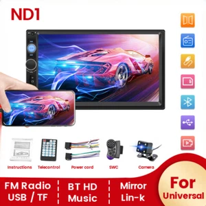 2 din Car Radio 7" HD Touch Screen Autoradio Multimedia Player Car Stereo - Picture 1 of 20