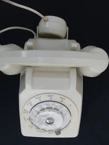 Ancien Téléphone blanc à Cadran Socotel s 68 des années 80 - Zdjęcie 1 z 4