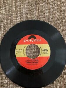 45 RPM - TOMMY EDWARDS - IT'S ALL IN THE GAME
