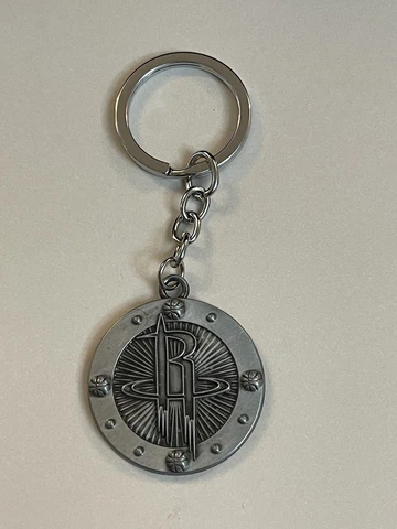 Houston Rockets Metal Logo Keychain NBA Key Chain Cover