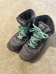 North Face ThermoBall Lace II Boots Womens 7 Gray Blue Outdoors Snow - Picture 1 of 9