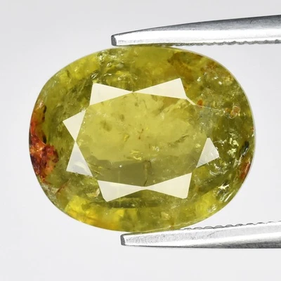 💎 Turmalina verde natural ovalada de 3,39 quilates 11x9 mm - sin calefacción, piedras preciosas de África Foto 1 de 4