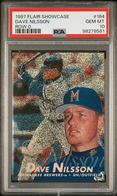 1997 FLAIR SC ROW 0 #164 DAVE NILSSON PSA 10 - Image 1 of 2