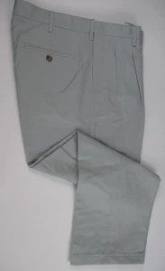 LANDS END Gray Birch Comfort Waist Chino Pants Mens 36 X 29 GC - Picture 1 of 3