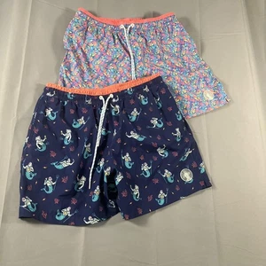Bañador Chubbies Pantalones Cortos Para Hombre Mediano Floral Sirena Piña 5.5 Entrepierna - Imagen 1 de 12