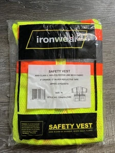 IRONWEAR CLASS 3 SICHERHEITSWESTE 6 TASCHEN HOHE SICHTBARKEIT GR: X-Large Flame Resist - Bild 1 von 2