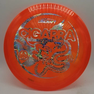 Discraft Z Swirl Cigarra Barela x Turner Colaboración Naranja/Logo Plateado 173-174g  Foto 1 de 3